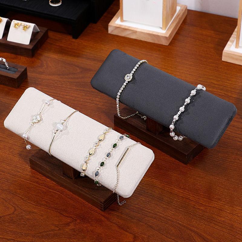Jewelry And Watches Exhibition - Walnut Solid Wood Jewelry Display Rack