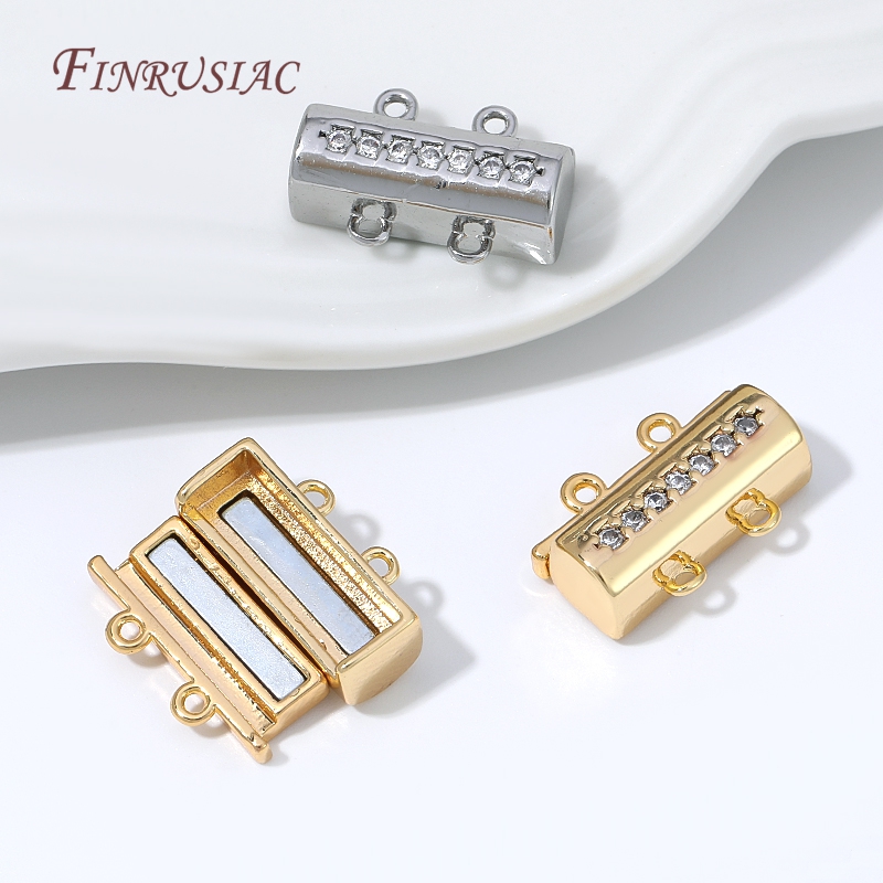 Pearl Necklace - Magnetic Necklace Clasp 18K Gold Plated
