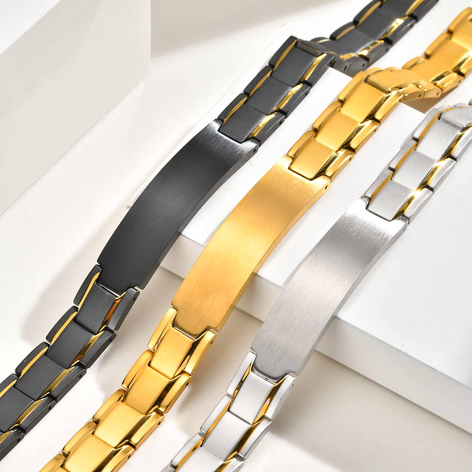 Custom Name Text Engraved Brac - Jewelry Watches For Men 评论和价格