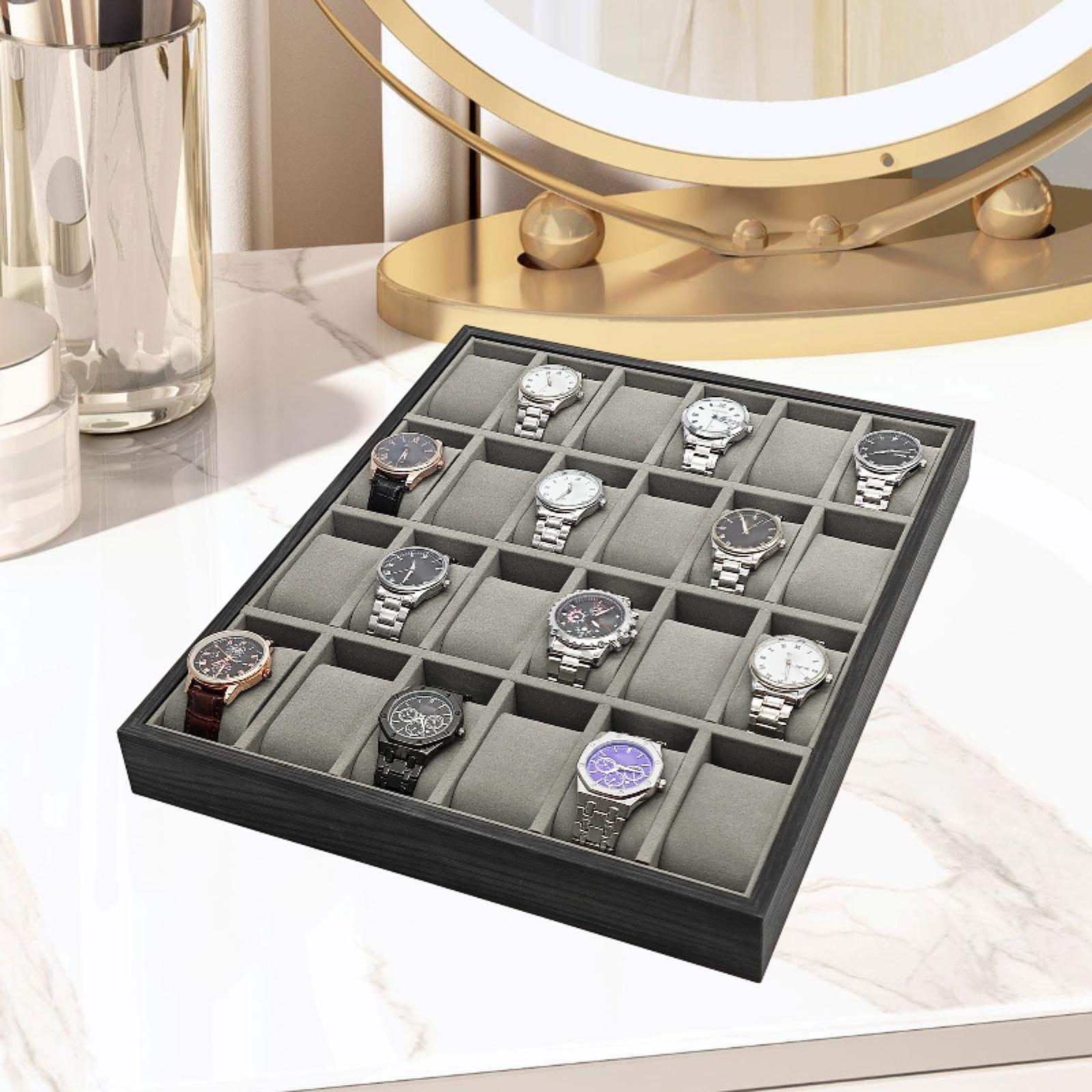 24 Slot Wooden Watch Storage T - Jewelry And Watches Exhibition 评论和价格