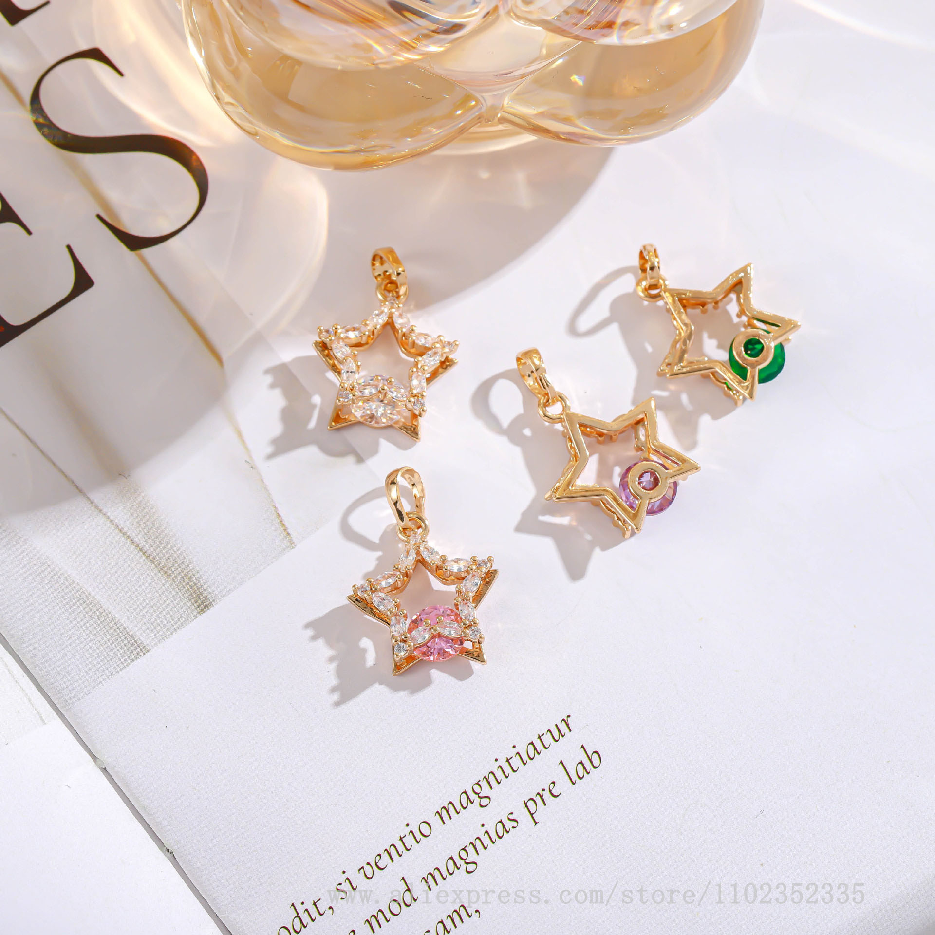 10pcs/ Bag   New fashion diamo - Diamond Stud Earrings 评论和价格