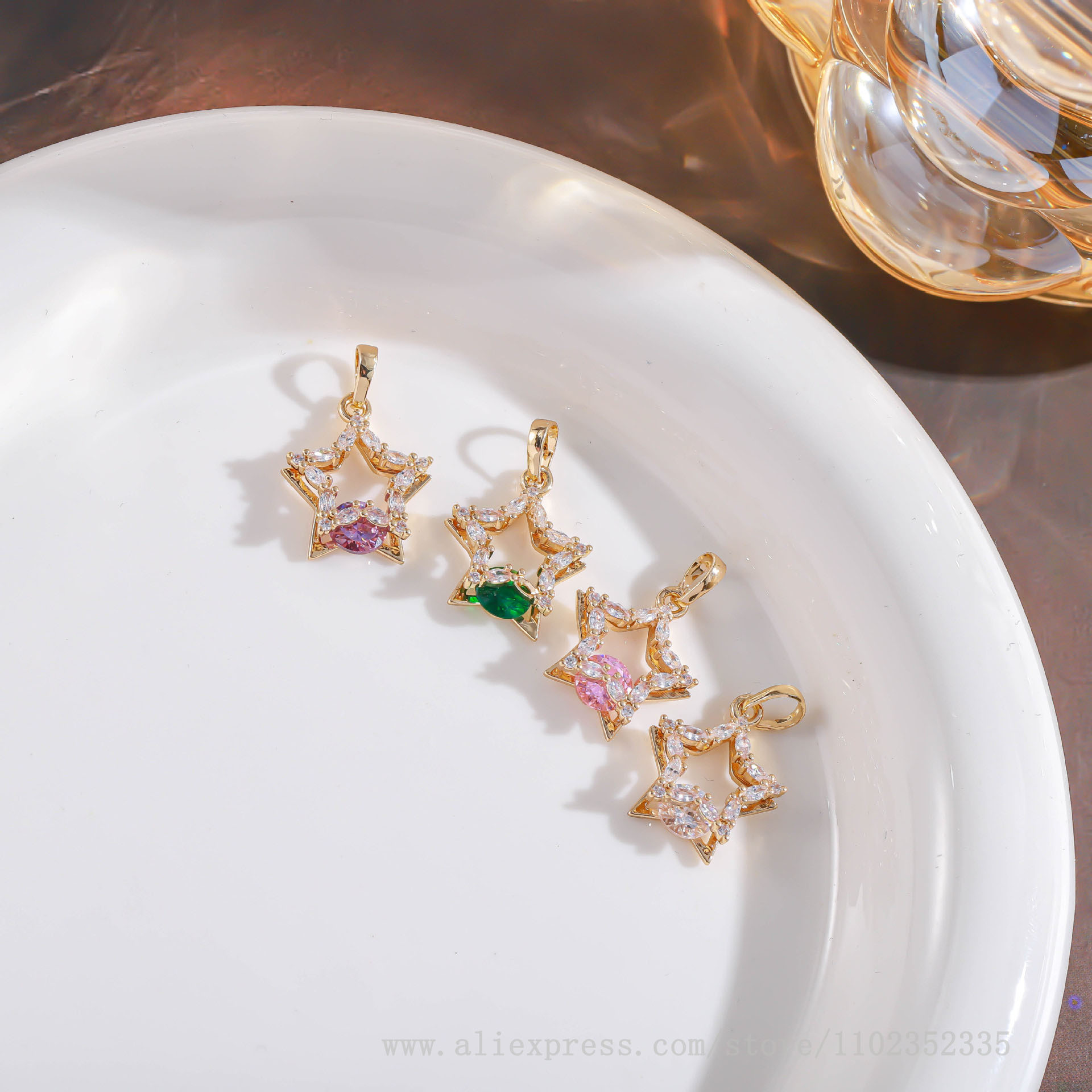 10pcs/ Bag   New fashion diamo - Diamond Stud Earrings 评论和价格