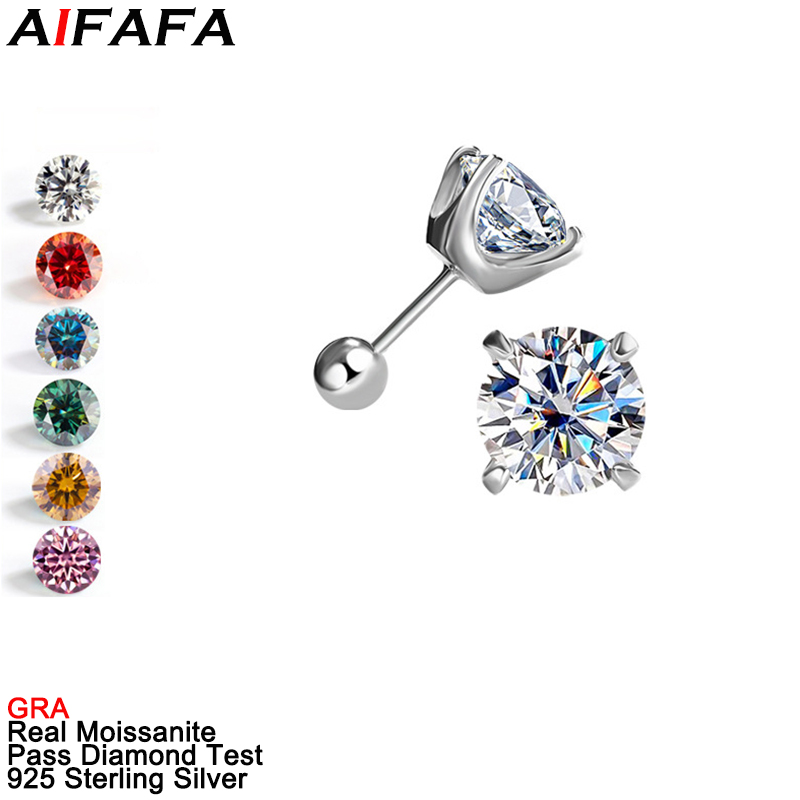 1/2 Carat Moissanite Stud Earr - Diamond Stud Earrings 评论和价格