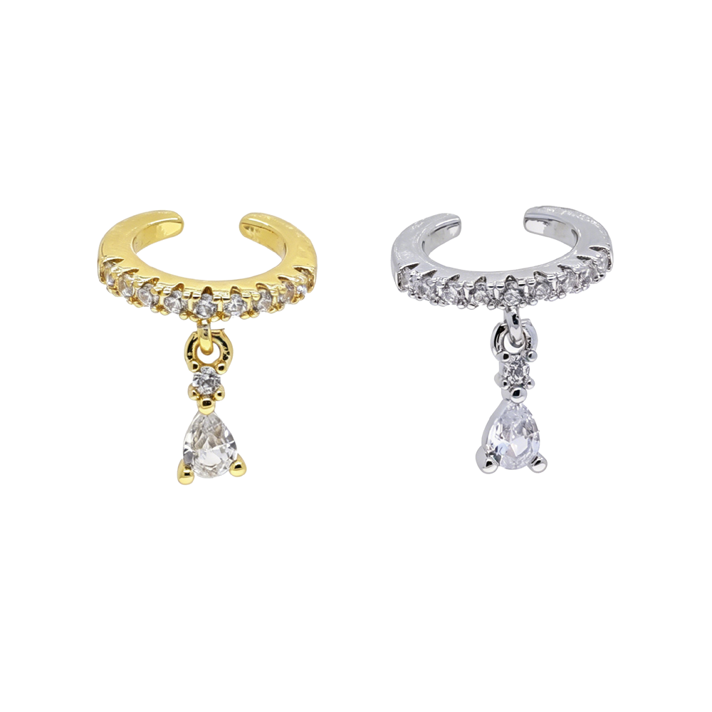Ear Cuff Micro Pave Cz Marquis - Ear Cuff No Piercing 评论和价格