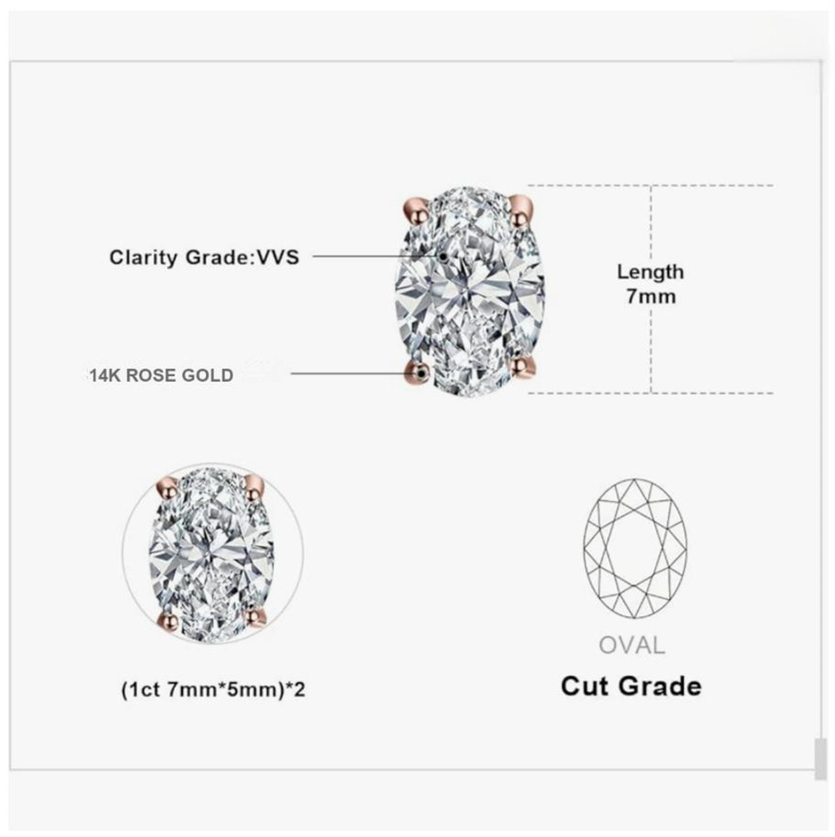 14K gold physical real gold la - Diamond Stud Earrings 评论和价格