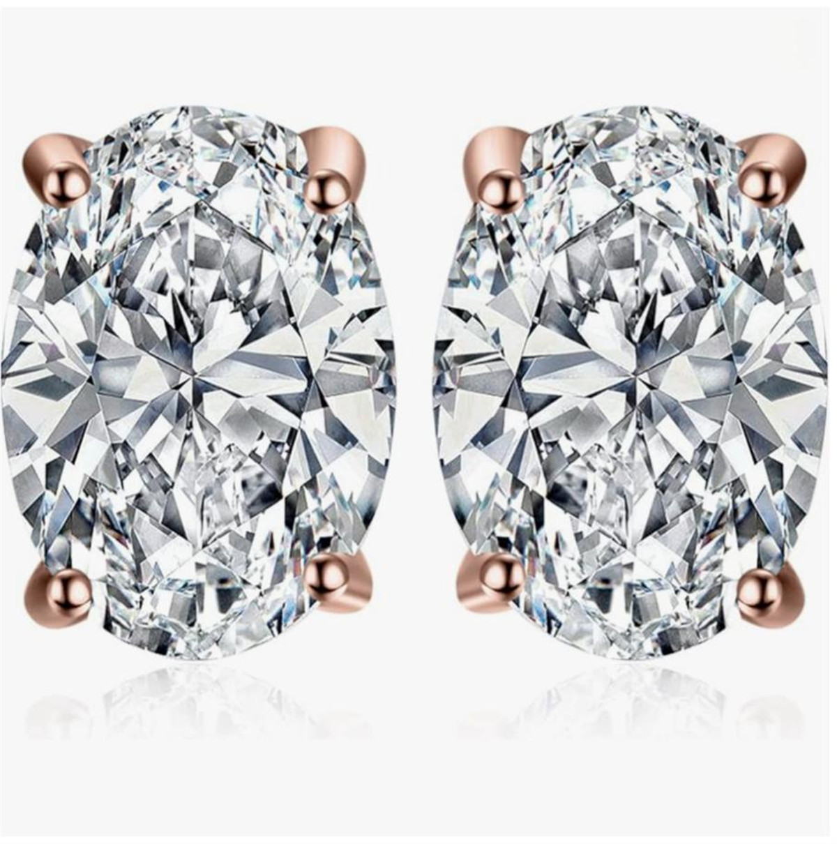 14K gold physical real gold la - Diamond Stud Earrings 评论和价格