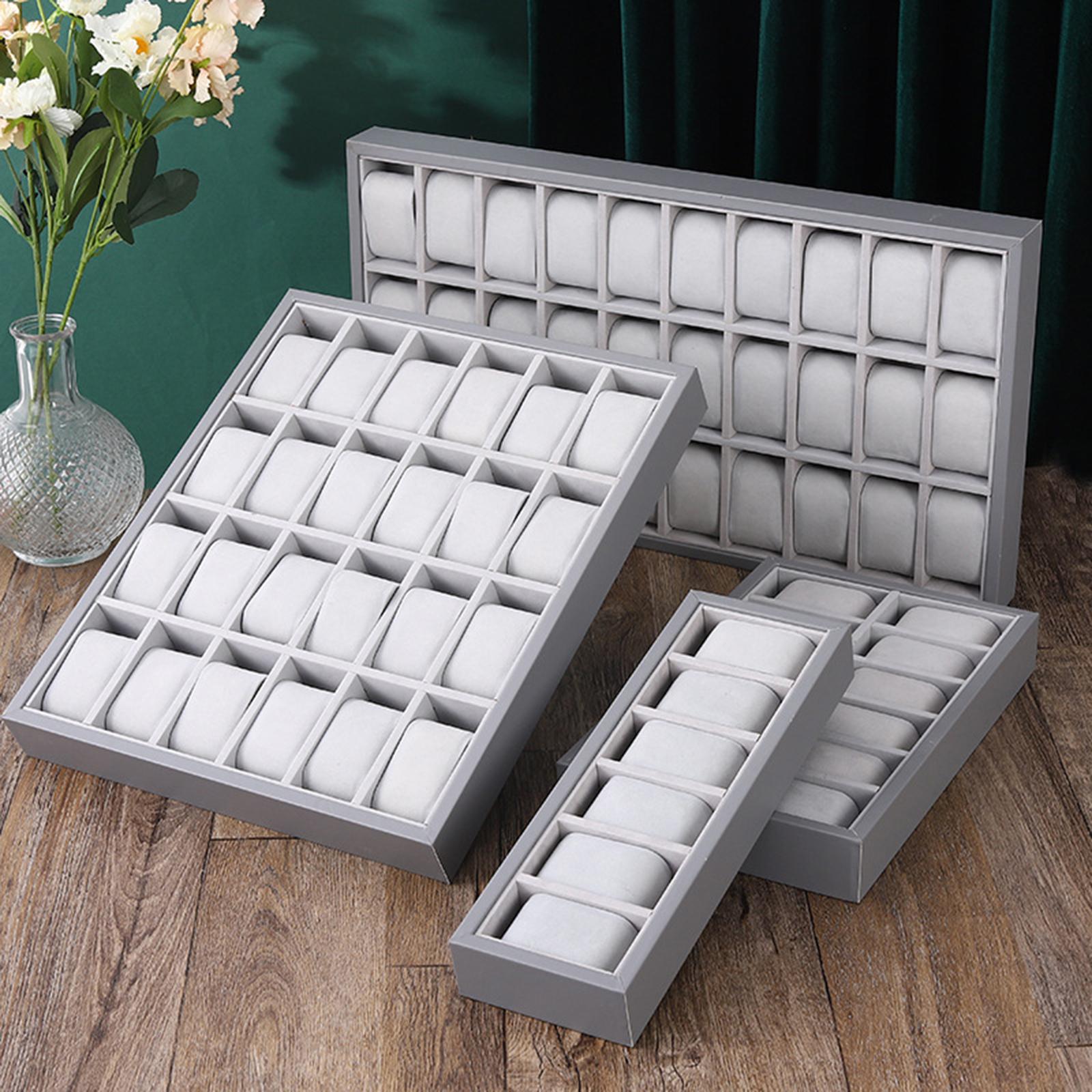 Jewelry Tray Wooden 30 Grid Wa - Jewelry Store Mens Watches 评论和价格