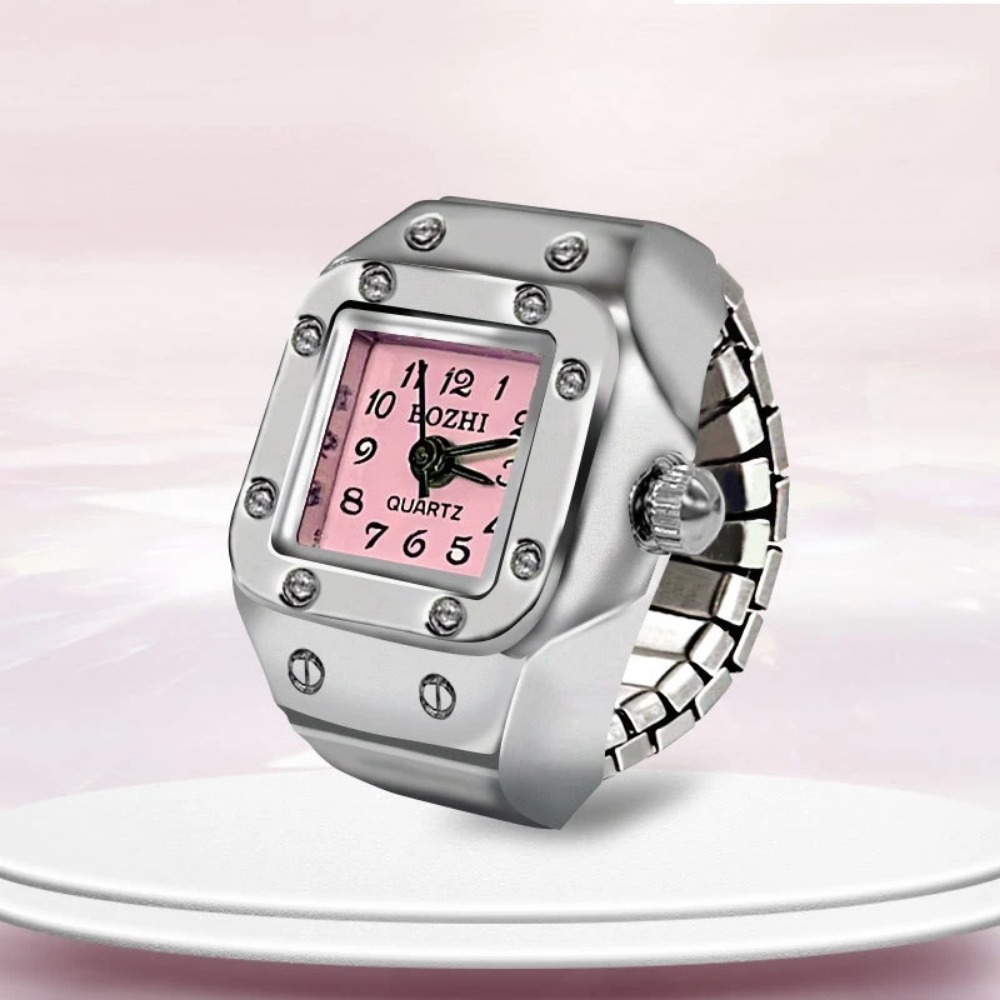 Creative Square Dial Ring Watc - Jewelry Watches For Men 评论和价格