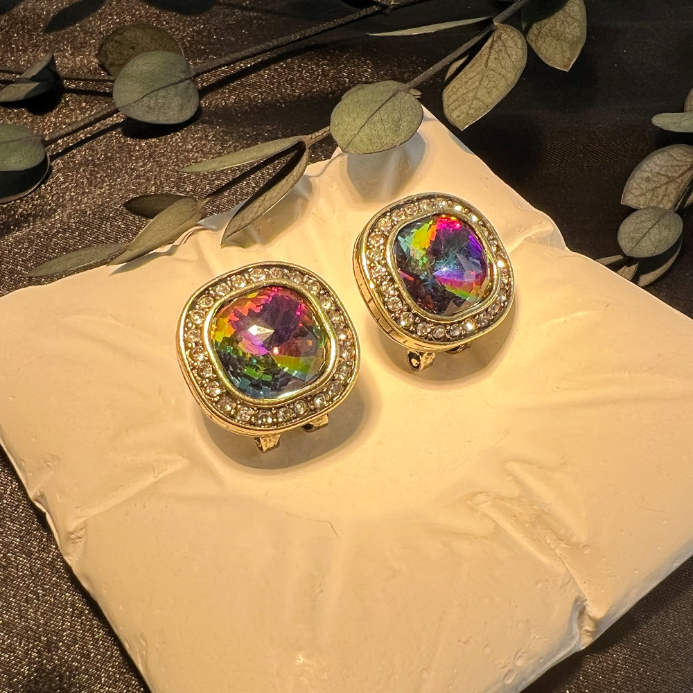 DIY accessories Medieval vinta - Diamond Stud Earrings 评论和价格