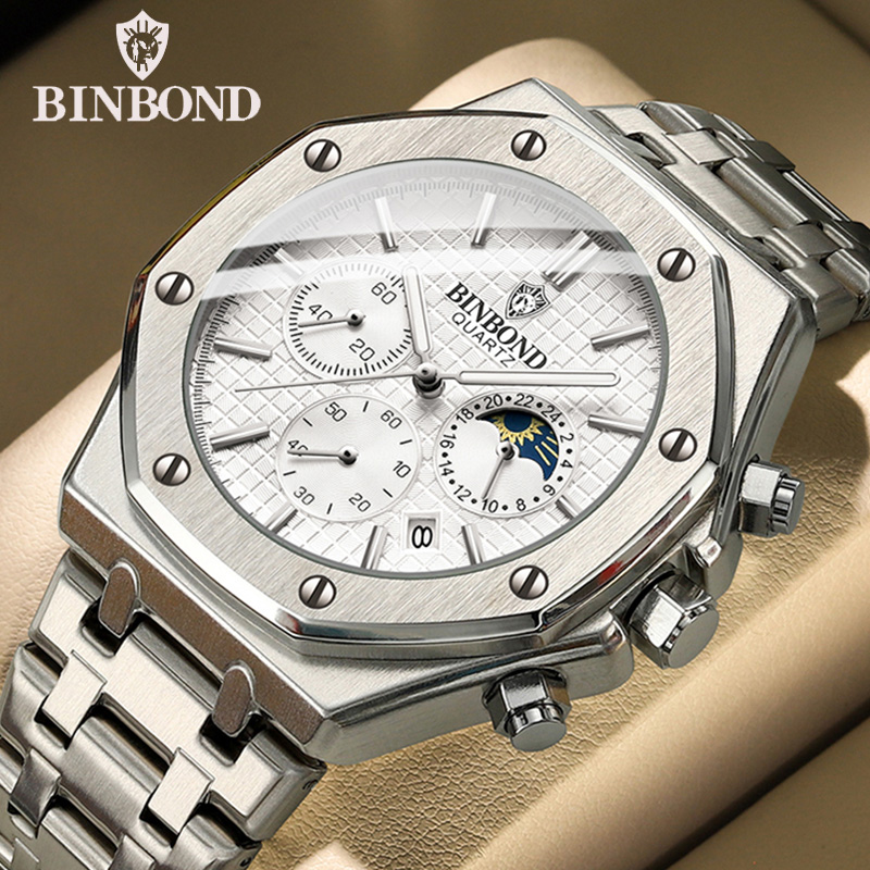 BINBOND Quality Men Watch Luxu - Patek Philippe Watch Nautilus 评论和价格