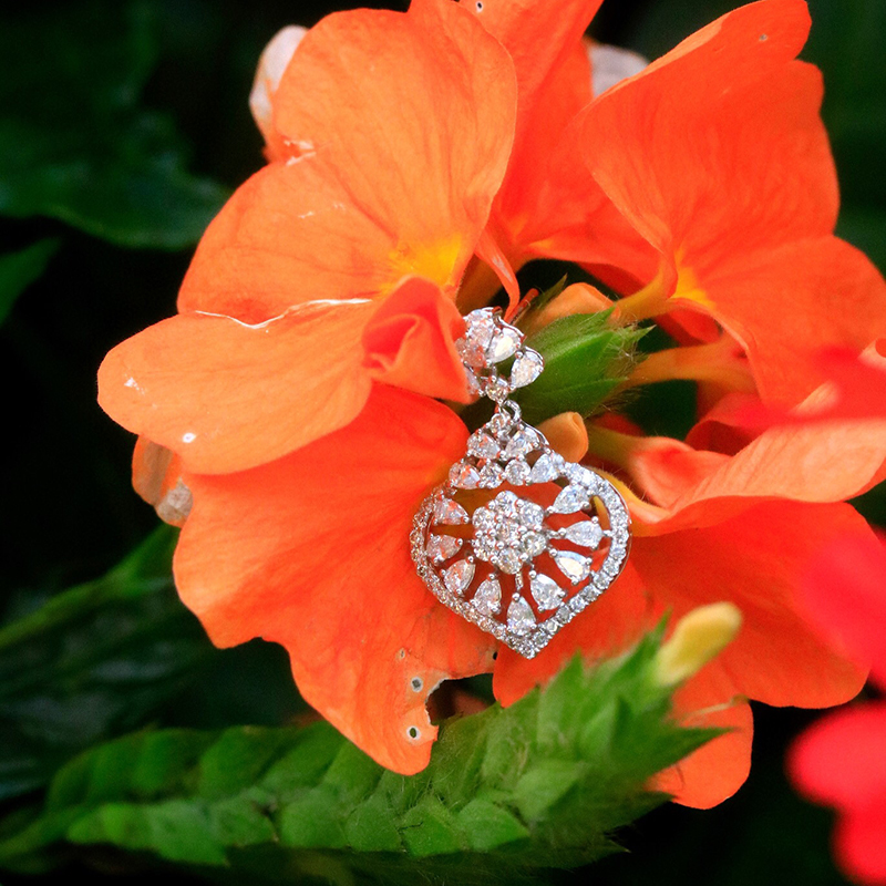 Aazuo 18K Solid White Gold Rea - Diamond Stud Earrings 评论和价格