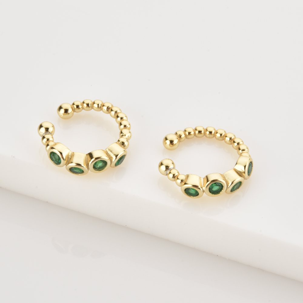 ANDYWEN 925 Sterling Silver Gr - Ear Cuff No Piercing 评论和价格