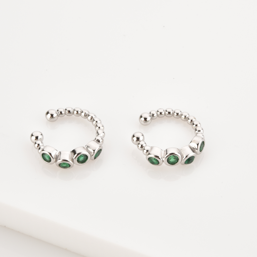 ANDYWEN 925 Sterling Silver Gr - Ear Cuff No Piercing 评论和价格