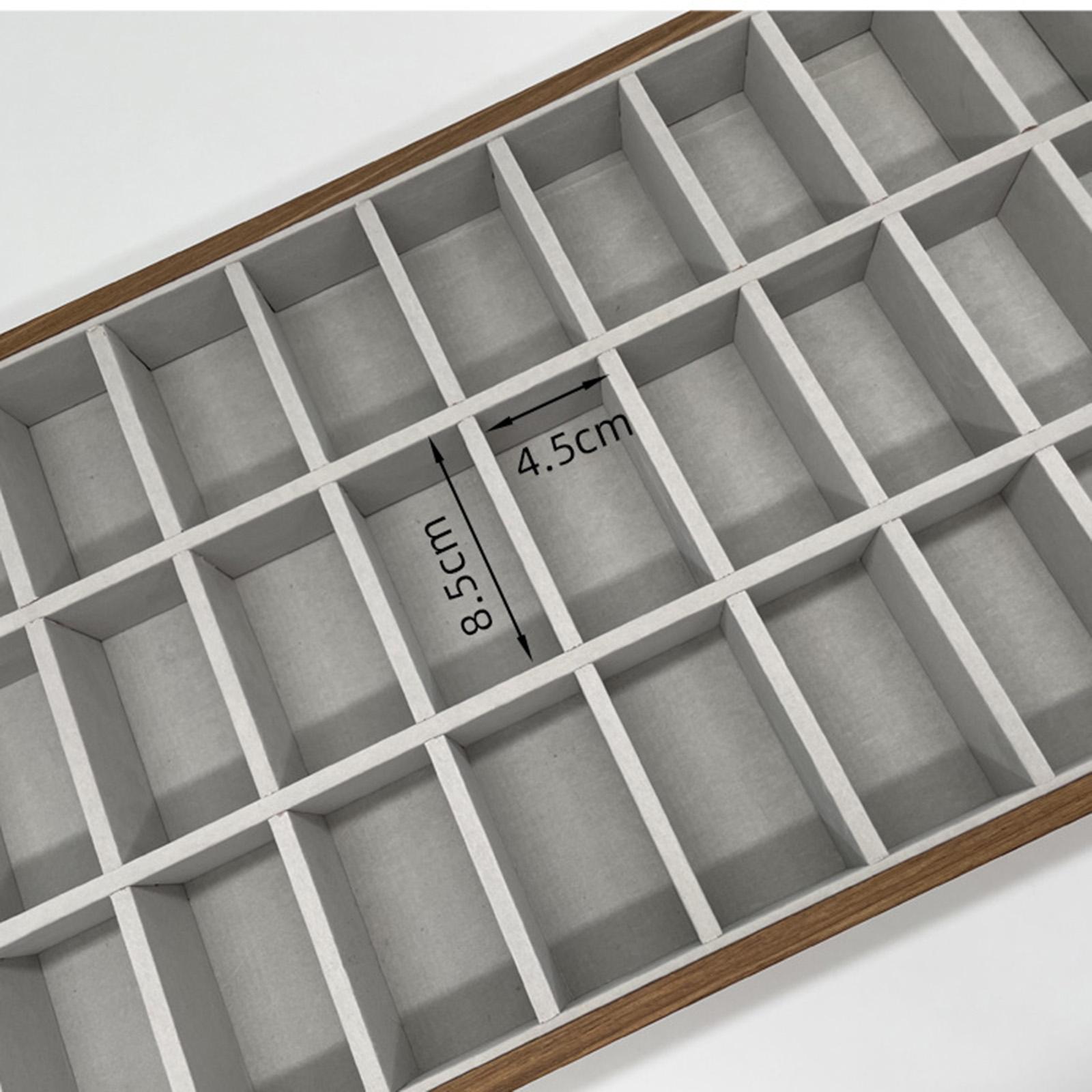 Jewelry Tray 30 Grid Wooden St - Jewelry Store Mens Watches 评论和价格